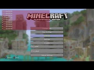 Full Main Menu + FJ Debug Console - Minecraft PS3 Mod Showcase