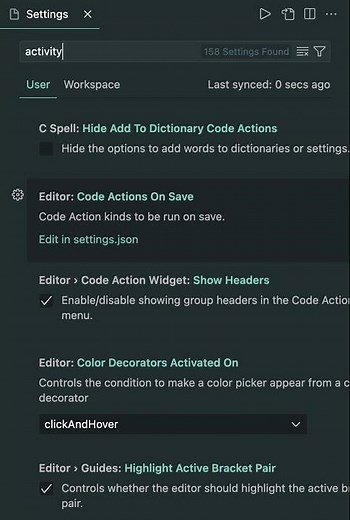 How to unhide vs code activity bar #vscode #shorts