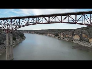 Highest Bridge In Texas | Pecos River Bridge DRONE Footage 4k