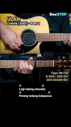 Ulan - Cueshé (2005) Easy Guitar Chords Tutorial with Lyrics Part 1 SHORTS REELS