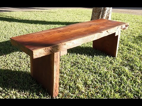 How to make a Live Edge Bench. Custom Furniture