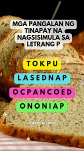 Mga tinapay na nagsisimula sa letrang P #wordplay #braingame #brainteaser #JumbledWords #logic #teachers #teacherreels | Ma'am Aileen