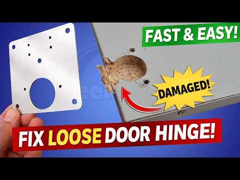 How to Fix a Loose Door Hinge (Stripped Screw Holes Repair!)
