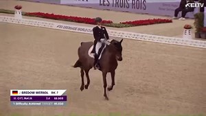 45K views · 2.4K reactions | Brilliance in Basel! 朗 Jessica Von Bredow-Werndl & Dalera BB brought their marvellous magic to the Swiss city for the first ever FEI Dressage World Cup of Longines CHI Classics Basel Taking the win with a whopping 90.795% this is perfection as we know it!  #PursuitOfPerfection | Fédération Equestre Internationale | Facebook