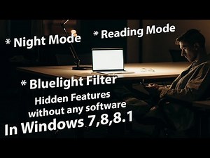 Windows 7, 8, 10 में Blue Light Filter कैसे ON करें? | Eye Protection Trick 😲