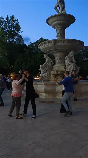 This Is Budapest at Night 🔥 | Dancing Crowd at Deák Ferenc Square ‪@fromairday‬