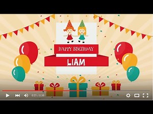 Happy Birthday Liam, Full HD 1080p