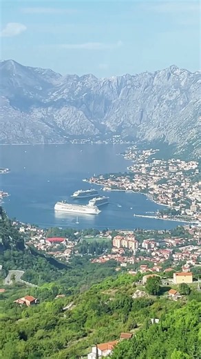 A view worth overcoming your fear of heights for. #Kotor #KotorCableCar #Montenegro #BokaKotorska