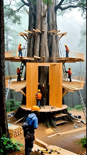 Building a Dream Treehouse with AI! 🌳🏠 #shorts
