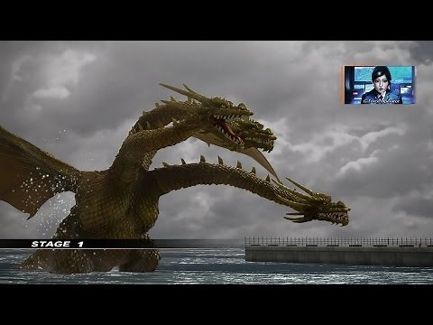 Godzilla The Game King Ghidorah Gameplay - PS4 English