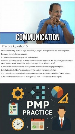 PMP exam question breakdown.