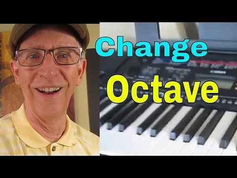 How to Change the Octave on Yamaha E263 and E273 Portable Keyboards.