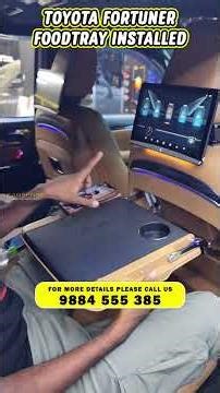 Toyota Fortuner Foodtray Upgraded | Car Accessories | Car Seat Table Tray | Multipurpose Tray