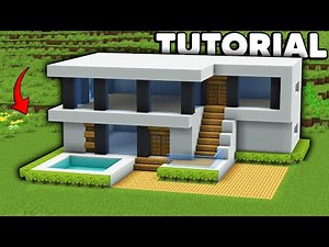 Minecraft: Como hacer una CASA MODERNA para Principiantes