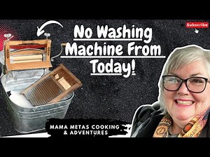 Off Grid Laundry Day - Wash Clothes Without Washing Machine & Electricity || Life Hacks With Mama