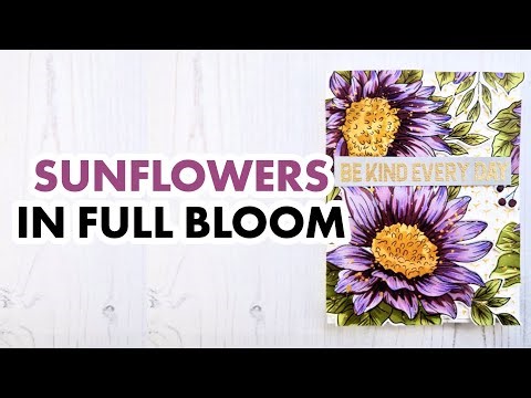 How to Create Stunning Sunflower Cards with Stencils & Inks