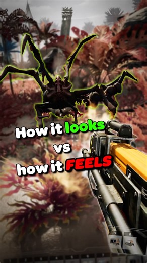 How Fighting Spiders Looks vs How It Feels #satisfactory #gaming