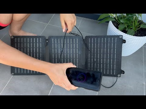 Portable Foldable Solar Panel - Demo and Review - Unboxing