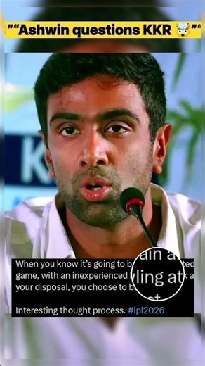 Ashwin vs KKR 😳 Batting First Big Mistake? #Shorts