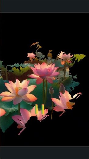 Drawing a Bright and Colorful Lotus Pond | Computer Drawing