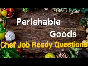 Perishable Goods || What Are The Perishable Items In Kitchen || Temperature Of Perishable Goods?