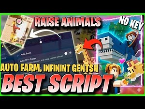 Raise Animals Script🔥 | AUTO FARM, INFINITE MONEY, INSTANT CATCH, AUTO DODGE & MORE ✅ ROBLOX