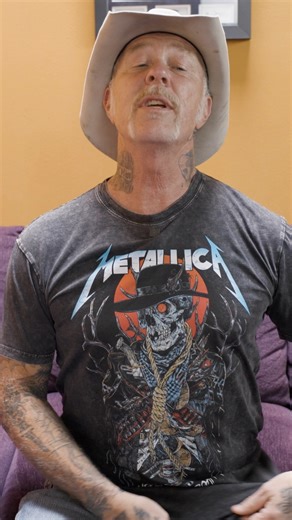 Hot off the presses… James got his #MonthOfGiving2024 shirt! Have you pre-ordered yours yet? Place your orders by the end of May because, after that, this limited edition AWMH color variant of Rhys Cooper’s “Wherever I May Roam” art will be gone for good! Shop ➡️ metallica.lnk.to/MoG2024-Shirt | Metallica