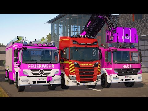 Emergency Call 112 - New Bonn Firefighters and Swap Body Vehicle First Responding! 4K