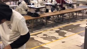 RAMBO RM-12080 big area pattern sewing machines running in Peru customer factory | RAMBO sewing machine