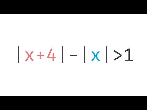 How to Solve an Inequality with Two Absolute Values by Squaring Method