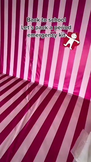 My first period emergency kit: pack a period kit for school: SHORTS