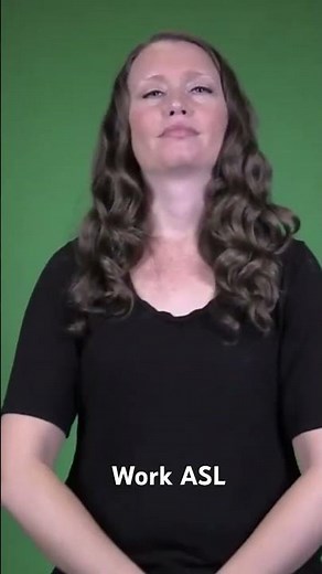 👩‍💻 Work in ASL #asl #americansignlanguage #aslinteractive #aslcommunity #languagelearning