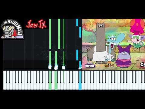 " Chowder " Opening Theme Piano Midi Synthesia ( Cartoon Network )