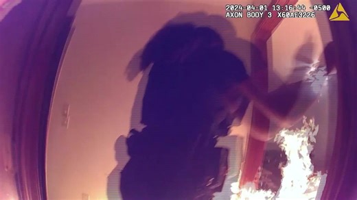 Body camera footage shows OKC man torching himself, home before trying to set deputies on fire