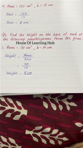 Class 7 | Maths | Chapter 9 | Perimerter and Area | Navneet Practice Book | Ex 9.1 | Q3 |