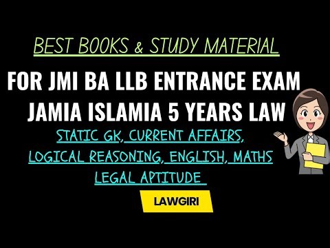 Best book for JMI BA LLB Entrance Exam|Jamia Millia Islamia BA LLB 2026- Study Material