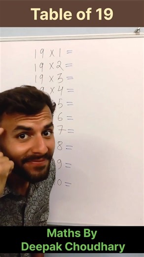 Easy Trick to Learn Table of 19/ Multiplication Table of 19/Maths Tables/Pahada#shortsfeed​ #viral​