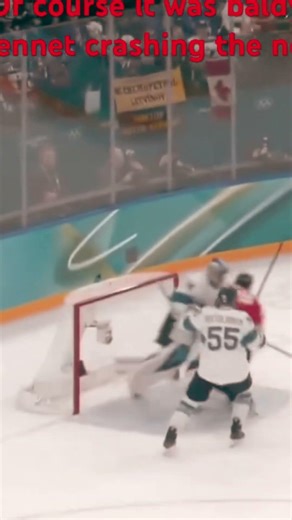 Of course it was Sam baldy bennney crashing the net for Canada