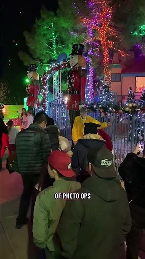 Las Vegas magical holiday forest opportunity village Christmas light festive event family friendly