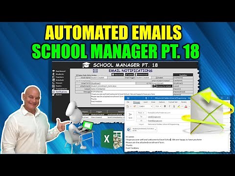 How To Automatically Create Emails Based On Multiple Triggers In Excel [School Manager Pt. 18]