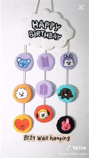 The Perfect Birthday Gift for BTS Fans! | Handmade BT21 Wall Hanging ✨