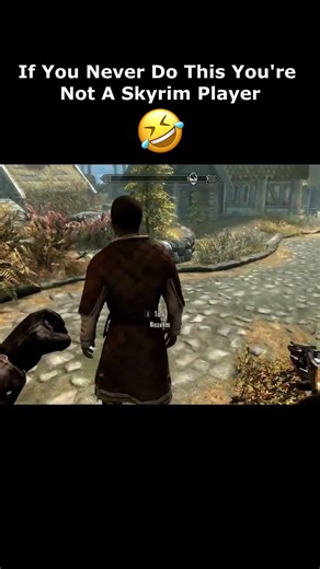 "If You Never Do This You're Not A Skyrim Player" 🤣 #skyrim #elderscrolls #shorts #switch #games