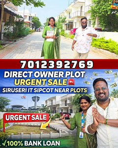 Plots for Sale in Siruseri IT Park | Pudupakkam Plots | Idea Mani 📞 For Site Visit & Price Details: 👉 Call / WhatsApp: 7012392769 Location : Near Siruseri IT Park, Chennai OMR Approved : DTCP & RERA plot Size : 700 to 2,400 sq.ft., Facing : ALL Bank Loan : 100 % Builder : Adithi Housing Looking for DTCP approved plots near Siruseri IT Park? This video shows best investment plots in Pudupakkam, located close to OMR, IT companies, and fast-developing residential zones. 💥 Why buy here? ✅ Siruser