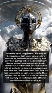Explore the awe-inspiring precision of ancient pyramids and statues, crafted without modern tools. Discover the mysteries of their construction and the enduring legacy of human ingenuity through time. | Alien Radar