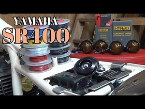 【SR400】DIYボバーカスタム 配線作って電装パーツ光らせてみたよ♪