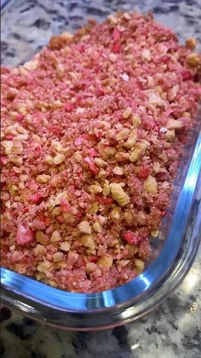 Strawberry Shortcake Crumble #recipe #strawberryshortcake #strawberry #nobake #nobakerecipe