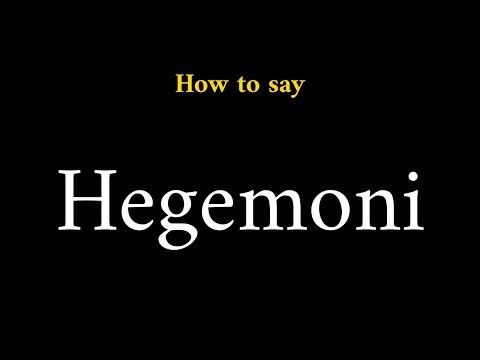 How to Pronounce Hegemoni (Social Science Term)