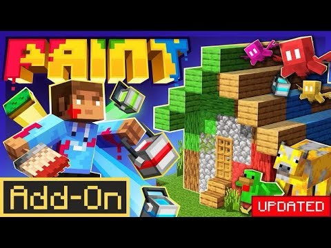 Paint Addon Showcase (MINECRAFT BEDROCK ADDON)