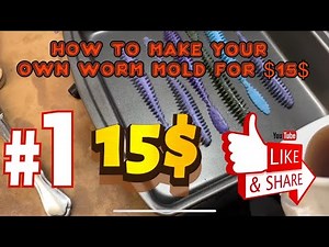How to make a cheap 15$ worm mold out of fiberglass.open pour your own worms