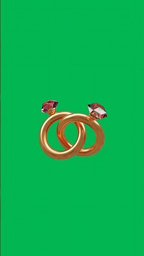 Wedding Ring Green Screen Animation #greenscreen #wedding #marriage #motiongraphics #weddingring